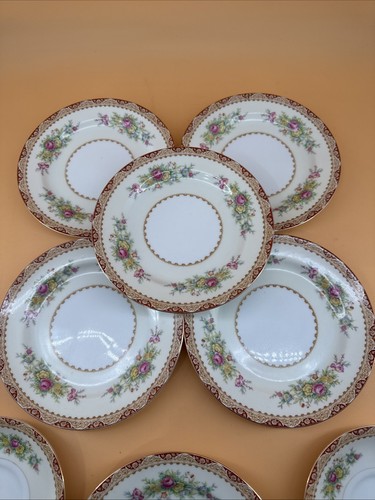 6 Bread & Butter Plates, 2 small pl Sango China Made In Occupied Japan Very I - Picture 10 of 10