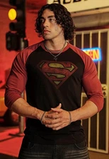 Youngla 8072 - Superman 3/4 Raglan Shirts (One Left)