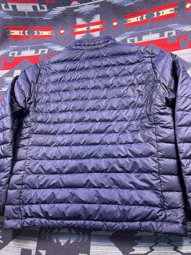 Chaqueta Patagonia Para Hombre Grande L Azul Marino Plumón Puffer Cremallera Completa Abrigo Acolchado 84674 - Imagen 16 de 16