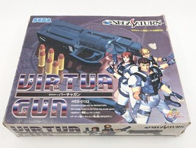 Sega Saturn Gun Controller HSS-0152 Boxed Virtua Cop 2 Tested Working Japan