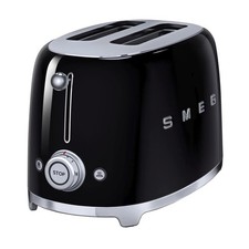 Smeg TSF01BLUK Retro Style 2 Slice Toaster – Black - Brand New