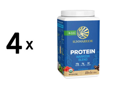 4 x Sunwarrior Warrior Blend Organic (750g) Mocha (53,33 EUR/kg)