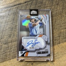 2026 Topps Chrome Black Jac Caglianone RC Ivory Orange Auto 14/25 Encased Jrsy