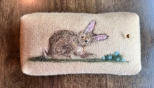 Unique Vintage Handmade Bunny Rabbit Pincushion by Sue Howell