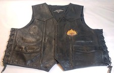 Authentic Harley Davidson HOG Harley Owners Group Sz L Genuine Leather Vest