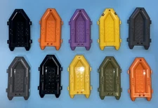 LEGO Boat Rubber Raft Small 30086 Orange Gray Yellow Black Purple Lot Of 10