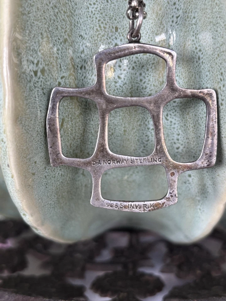 Anhänger Silber David Andersen Norwegen Kette 925 Silber R.K. sign. - Bild 2 von 4