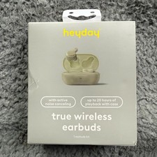 Heyday True Wireless Earbuds Green Bluetooth 5.3 ANC 20H Playback New In Box