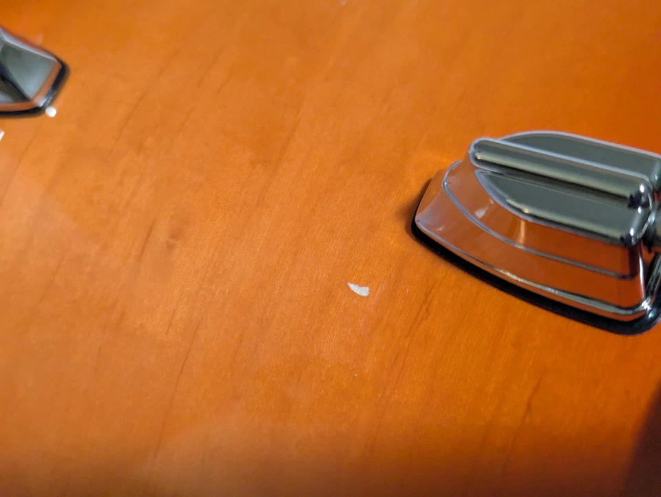 TAMA Superstar Classic Custom Rack Tom 12 x 9 Tangerine Lacquer Burst *Tiny Flaw - Image 3 of 4