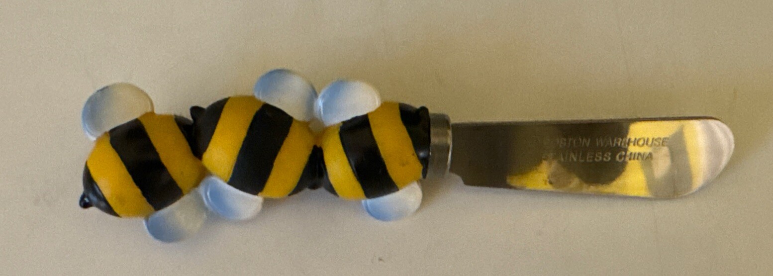 Jill Seale Bee Set Boston Warehouse Whimsy Collection Oval Plate & Spreader