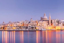 VALLETTA MALTA CITYSCAPE PRINT/POSTER SATIN PHOTO PAPER OR  CANVAS T592