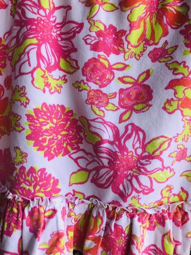 Lilly Pulitzer Mädchen Blumen Skort Rock mit Shorts Gr. XL 12-14 weiß rot pink - Bild 5 von 6