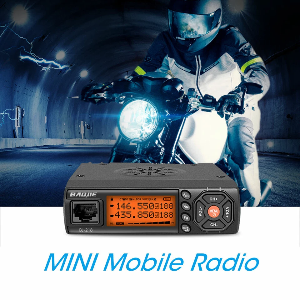 BJ-218 Mini Auto Mobiler Transceiver VHF UHF Dual Band Zwei Wege Radio 128 Kanäle 25 W UK - Bild 3 von 4