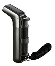 Ergo Double Jet Flame Torch Cigarette/Cigar Lighter w/ Keychain & Strap(Gun) 