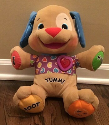 Fisher Price LAUGH AND LEARN Love To Play Puppy DOG Plush Interactive Toy 