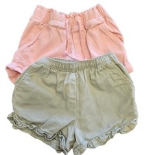Crewcuts Justice Girls Shorts Bundle Lot of 2 Pair Size 6