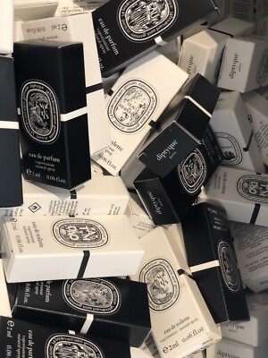 5 Diptyque Parfum and Toilette samples. 2ml each. request scents via massage.