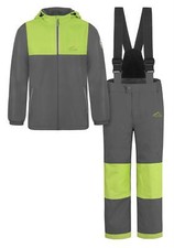 Kinder Winter Set Wasserdichte Ski Winterhose mit Hosenträgern und Winterjacke