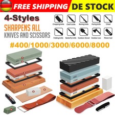 10 in 1 Schleifstein Set Abziehstein Wetzstein Messerschärfer 400/1000 3000/8000