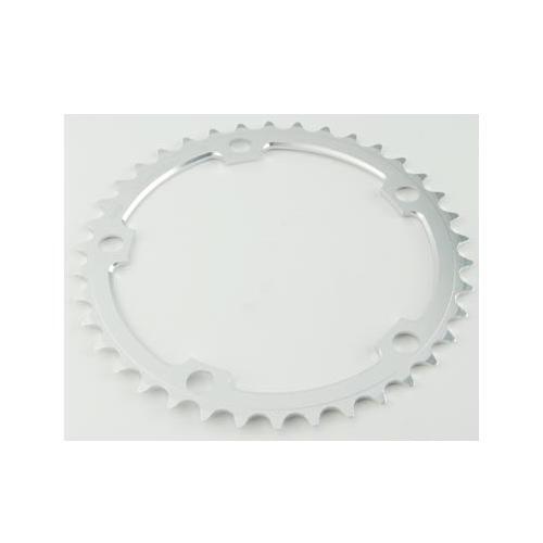 Plateau Route 5 branches 42dts d.130 porteur argent alu type shimano 9