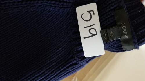 J.Crew Women's Pullover Sweater XXS Blue Round neck Long sleeve Tie Side - Picture 9 of 11