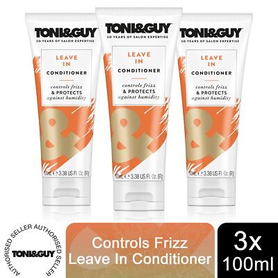 Toni & Guy Leave In Conditioner Controls Frizz - 3er-Pack x 100 ml