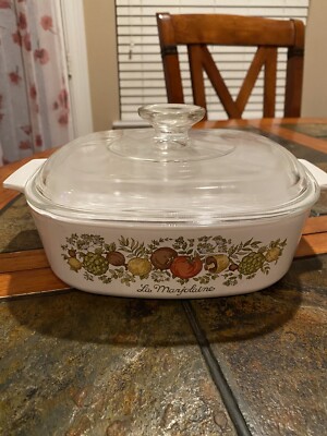 Corning Ware SPICE OF LIFE La Marjolaine Casserole Dish A-2-B with Lid 2 Quart