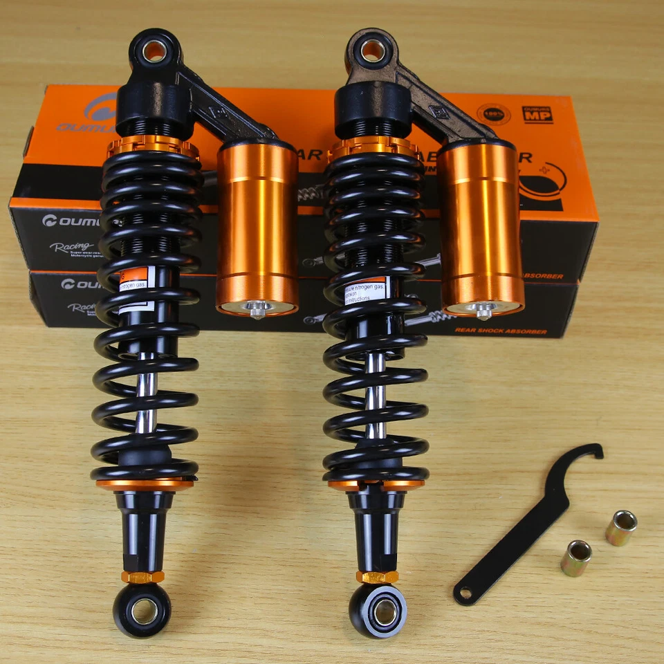 340mm 13.5" Rear Motor Air Suspension Shock Absorbers For Yamaha Vmax 1200 Honda - Image 4 of 4