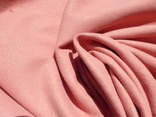 lambskin leather hide Coral Pink butter soft drapey matte finish
