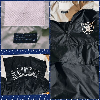 raiders windbreaker pullover