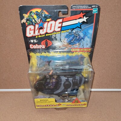 Gijoe G.I. Joe Vs Cobra MOC Sound Attack Cobra Fang III with Cobra Claws 2002