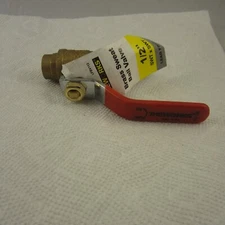 Theworks 1/2 inch SWT x SWT Lead Free Brass Sweat Ball Valve 600WOG.