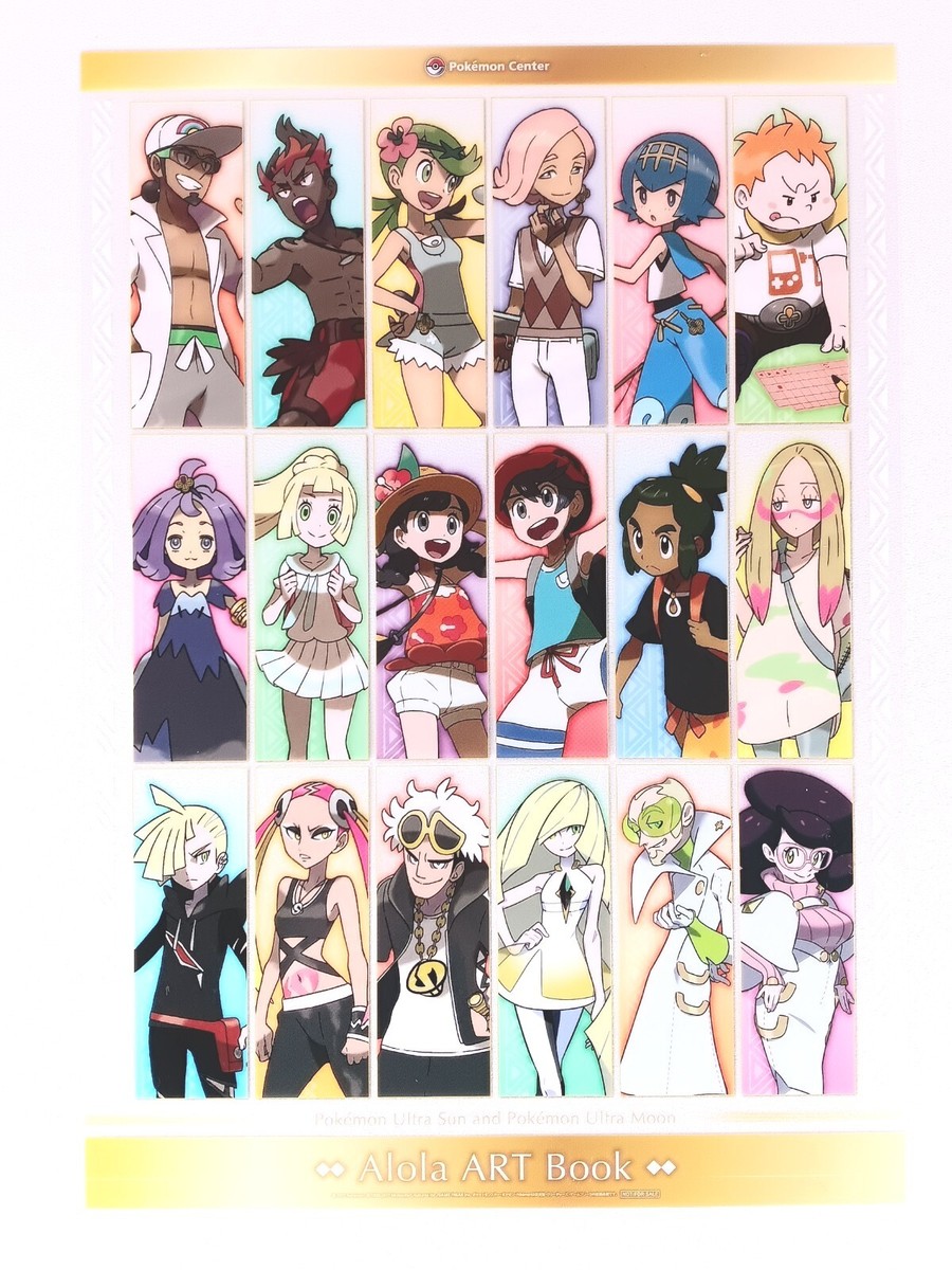 Lillie Pokemon Center Alola ART Book Clear Poster Nintendo From