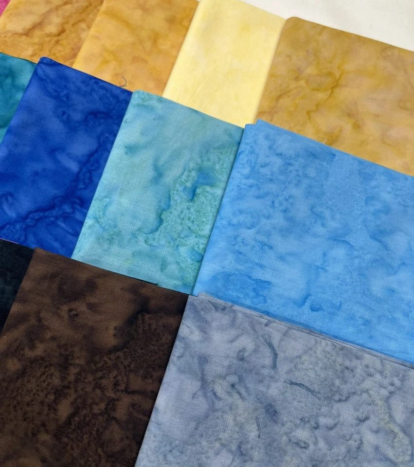 Bali Granite Hill Batik Fabric ~ 23 Fat Quarter Bundle #2 ~ Bright ~ Benartex - Image 2 of 4