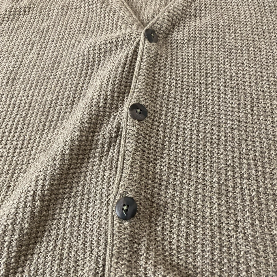 Chaleco Old Glory Vintage Tejido Sin Mangas Abotonable Para Hombre L Clásico Básico Golf Beige Foto 3 de 4