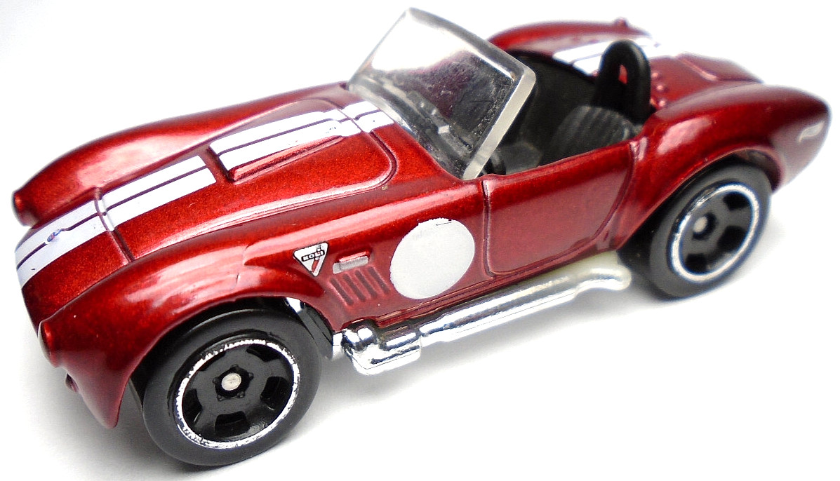 2021 HOT WHEELS SHELBY COBRA 427 S/C RED 1:64 DIECAST 2 5/8" CAR WITH WHITE