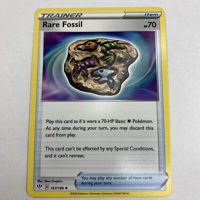 Rare Fossil Darkness Ablaze 167/189 Regular Uncommon Pokmon TCG | eBay