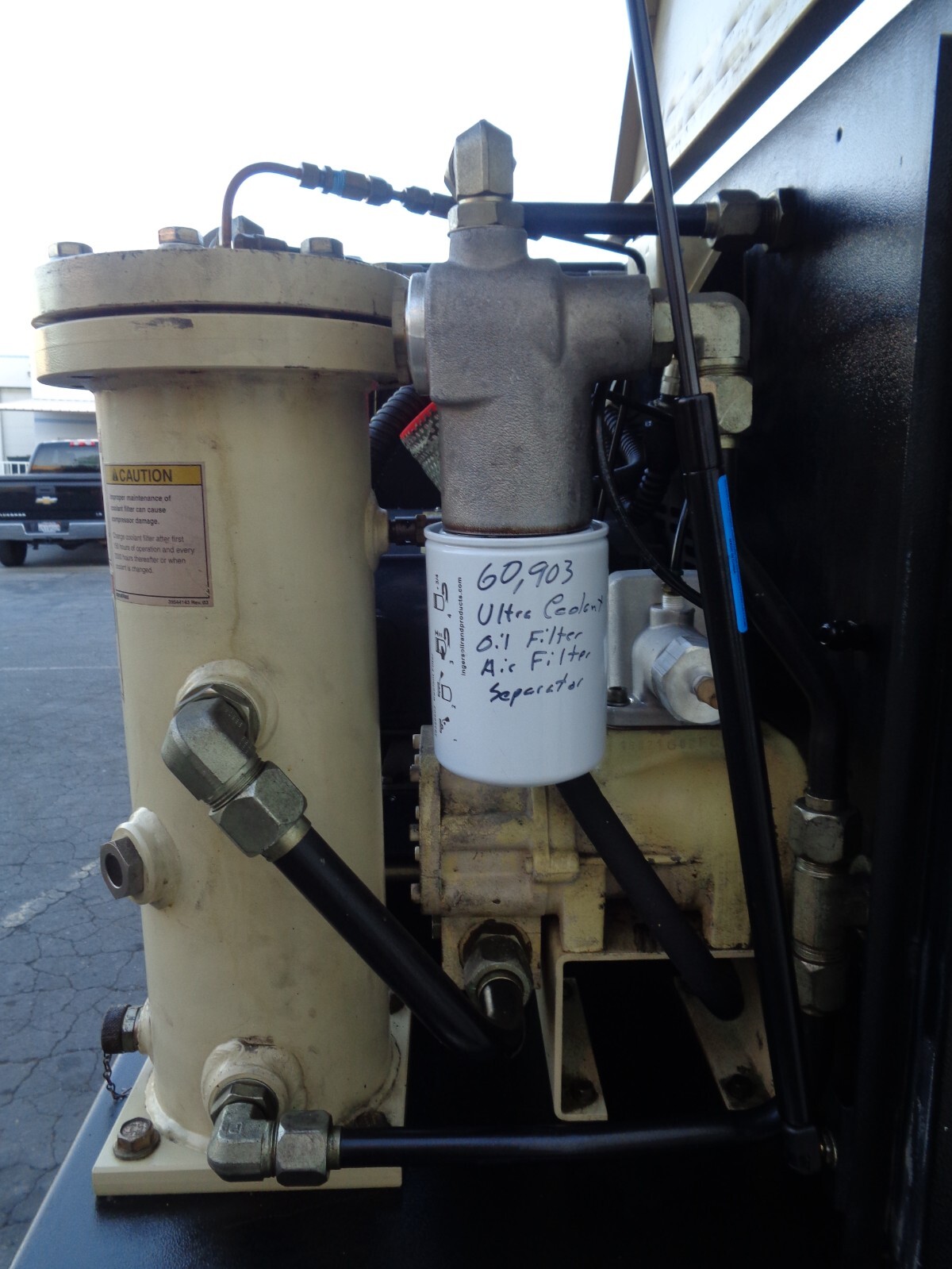 2002 Ingersoll Rand SSREP15 15 hp rotary screw air compressor Kaeser