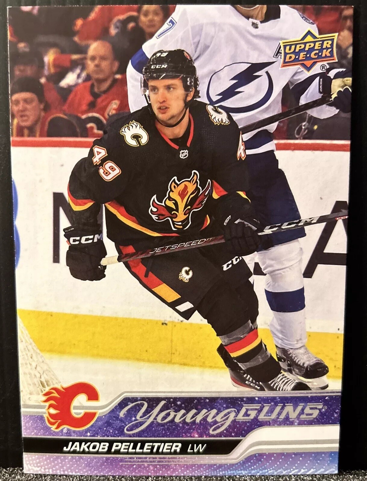 Jakob Pelletier 2023-24 Upper Deck OverSized Young Guns Rookie RC #208 Flames