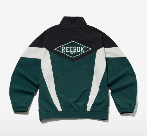 Reebok Heritage Windbreaker Green Black REJU5EJ21E3 - Picture 2 of 6