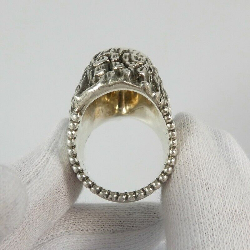 Gucci Anger Forest Eagle Head Ring No. 16 Sv925 Antique Gucci Anger Forest Eagle Head Ring No. 16 Sv925 Antique
