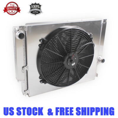 2Rows Radiator Shroud+ 16''Fan For 88-99 BMW E36 M3 323 325I/IC/IS 328I/IC/IS E30