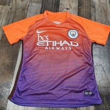 Mens Nike Dri Fit Manchester City FC Etihad 2016 2017 23 Soccer Futbol Jersey