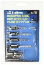 Big Horn 13201 Counter Sink Set with 3/8 Plug Cutter