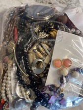 Vintage To Now Costume Jewelry, 4lb Grab Bag, Crafts, Repurpose, Mostly Wearable