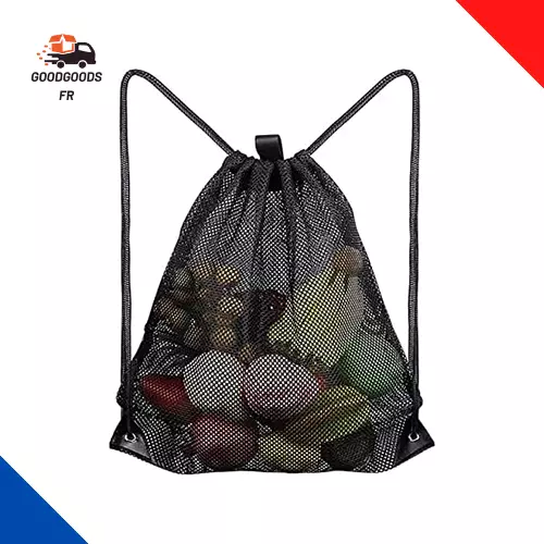 Sac À Dos En Maille, Sac De Plage En Maille, Sac Filet En Nylon, Sac À  Cordon