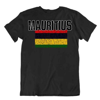 Mauritius Flagge T-Shirt Souvenir Reise Patriot Fahne Urlaub Ferien Mode Bluse
