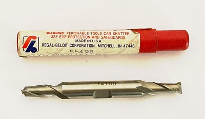 NEW Regal-Beloit M7 Dia X 9/16 LOC X 3-3/8 OAL HSS Double End Mill 2 Flute 7mm