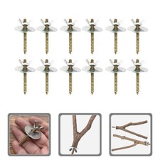 24 Sets Birdcage Hardware For Perch Stand Feeder Bird Perch Screw Parts M5 