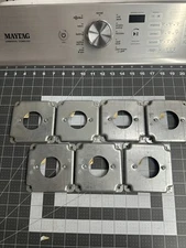 New 7-pack lot Steel City RS-15 4-inch Steel Square Electrical Box Cover 1-3/4"